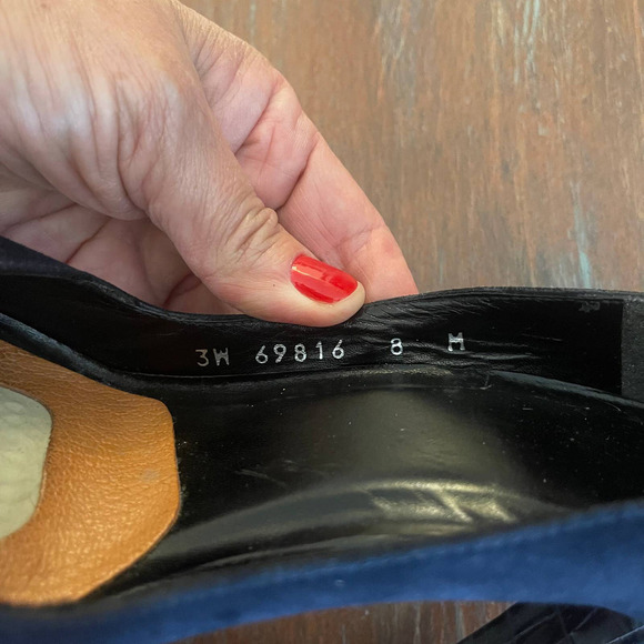 Stuart Weitzman Women's High Block Heels Pump Peep Toes Shoes Size 8 - Picture 4 of 10